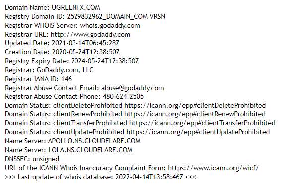 âge du domaine de l'entreprise