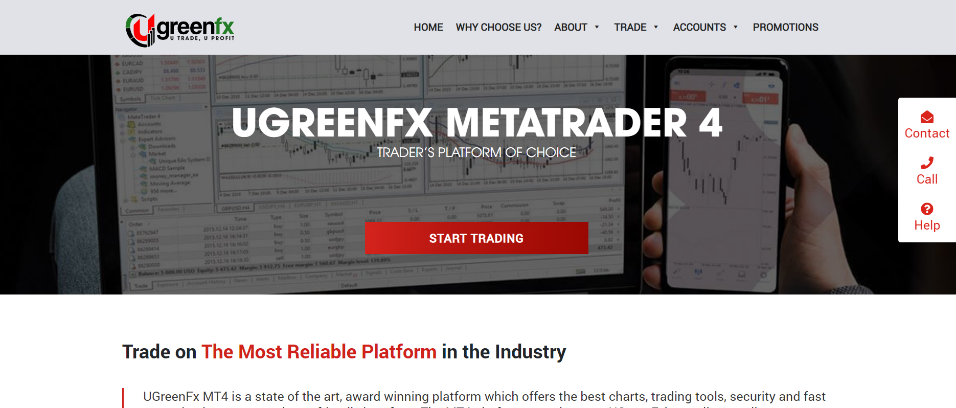 terminal de trading ugreenfx