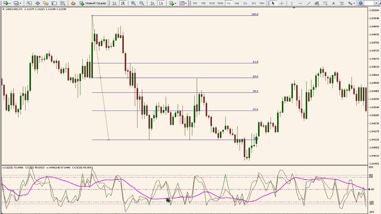 Niveaux de Fibonacci sur le graphique des prix