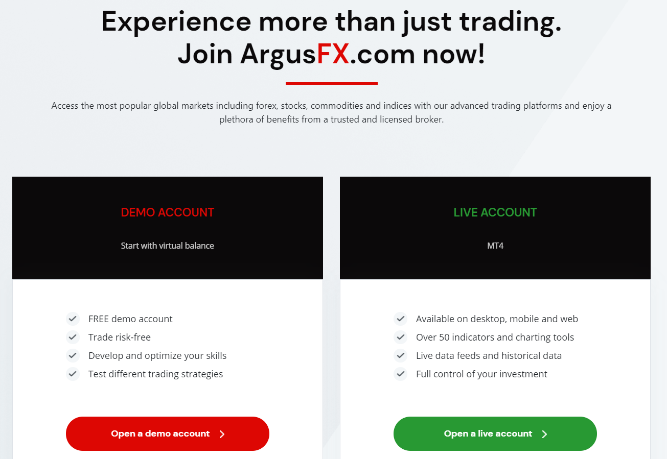 ArgusFX official website