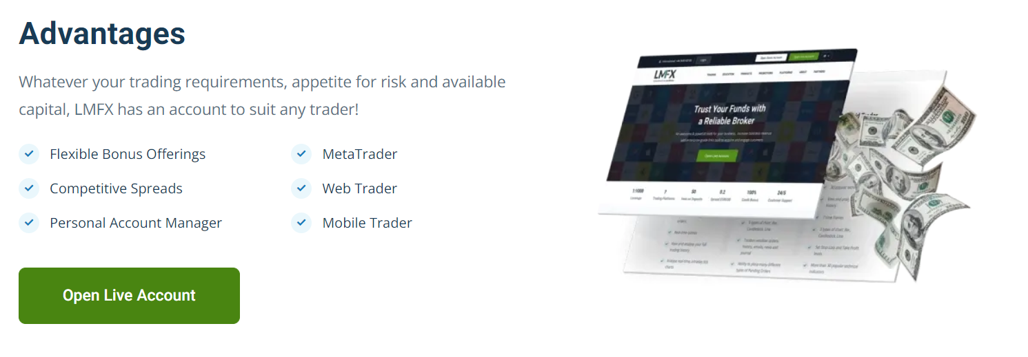 Conditions de trading LMFX