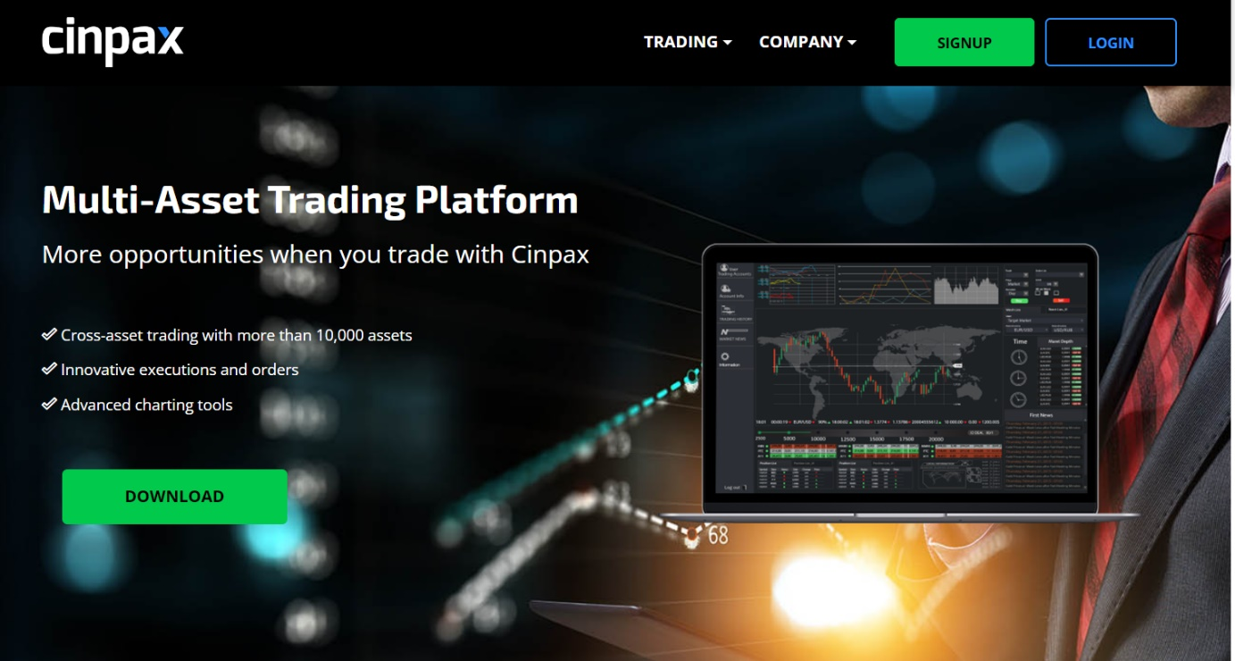 Conditions de trading Cinpax 