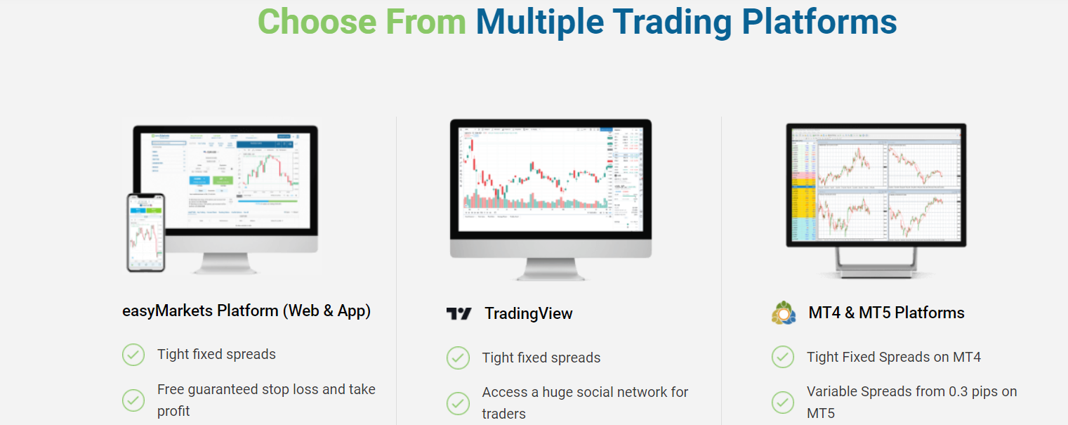 Plateformes de trading EasyMarkets