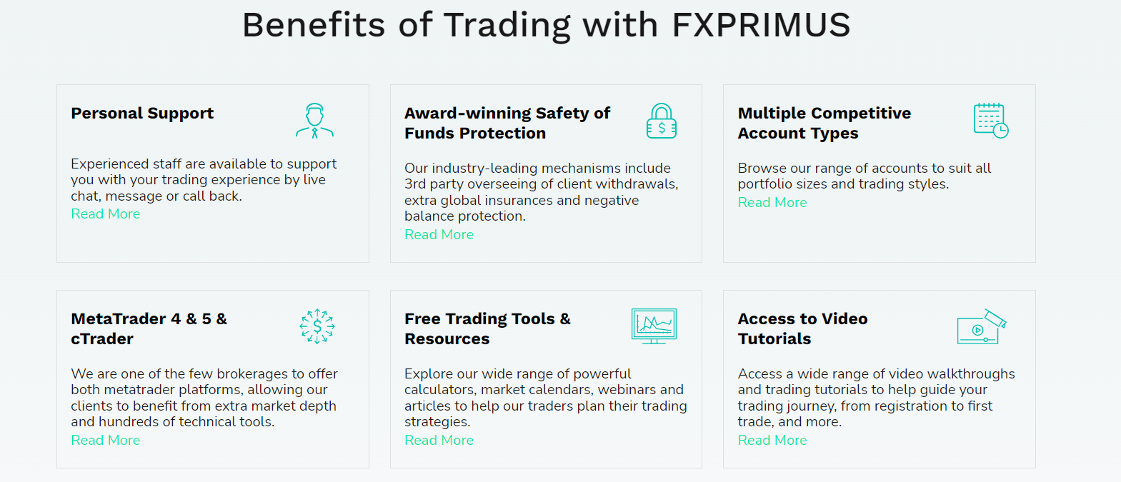 Avantages du trading avec FXPRIMUS