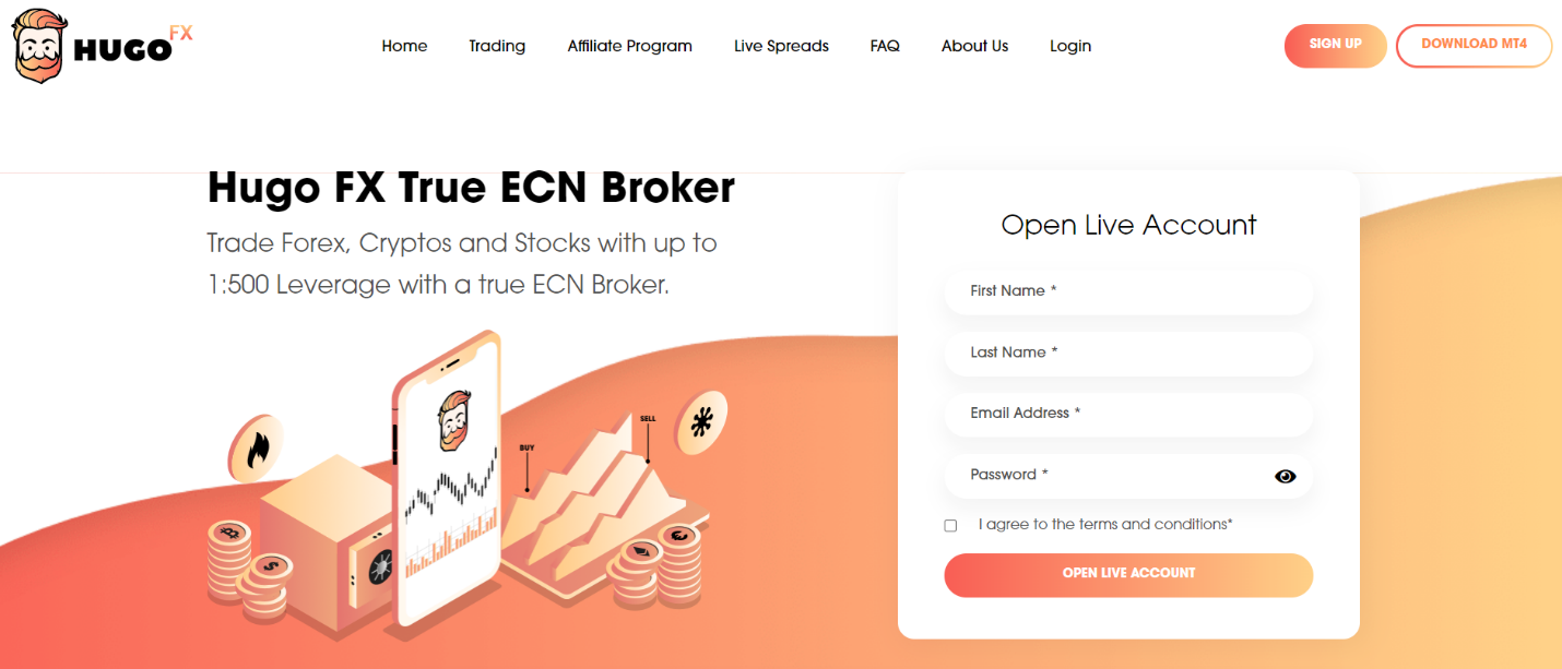 Caractéristiques du courtier Hugos Way 