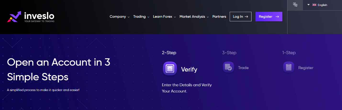 Inveslo: comptes et conditions