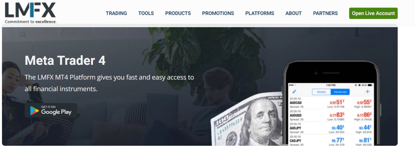 Intermédiaire en bourse LMFX