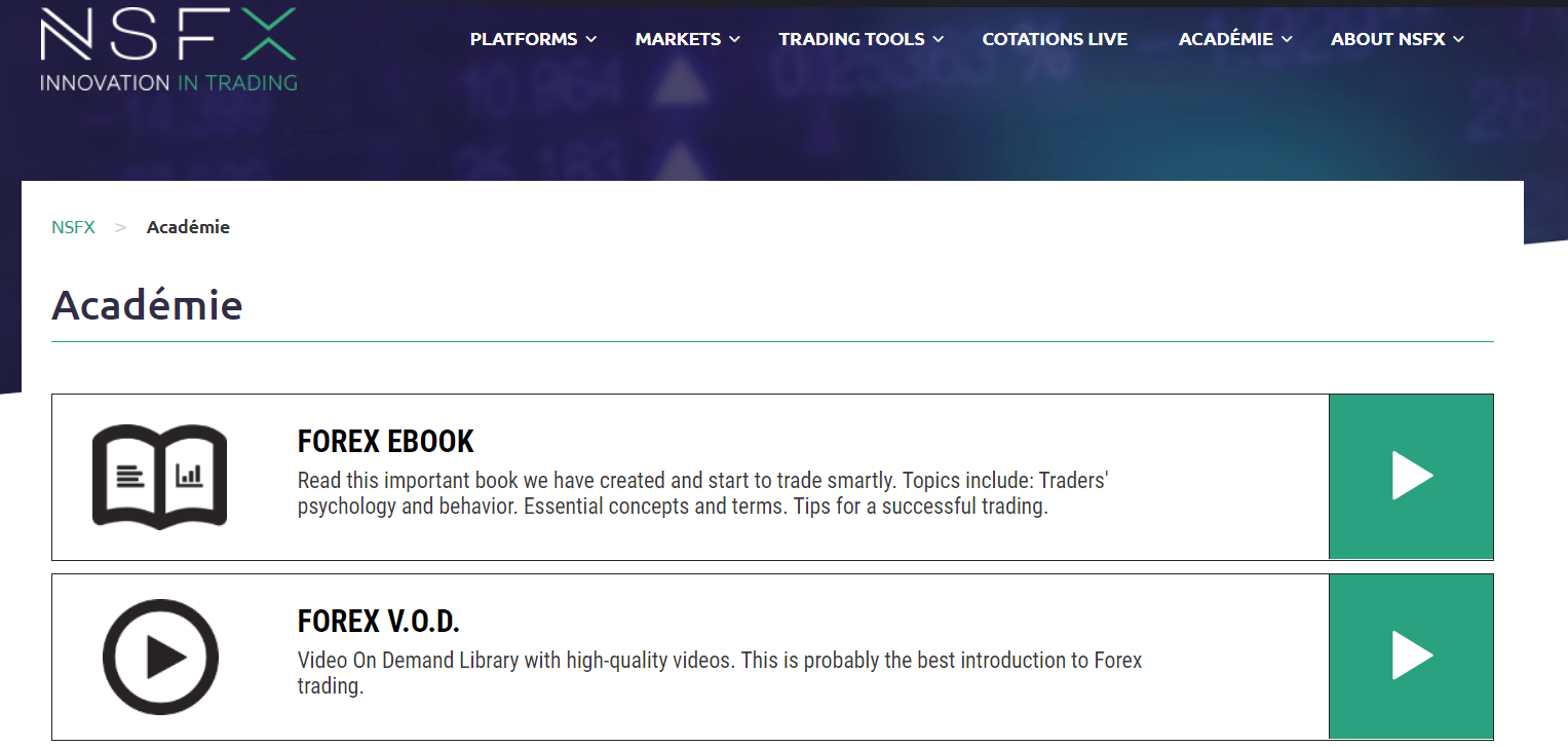 académie NSFX