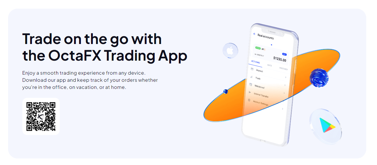 OctaFX: retrait de fonds