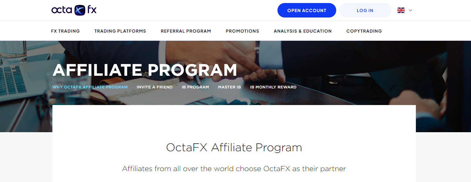 OctaFX: plateformes de trading