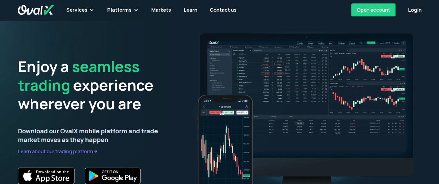 Plateforme de trading OvalX