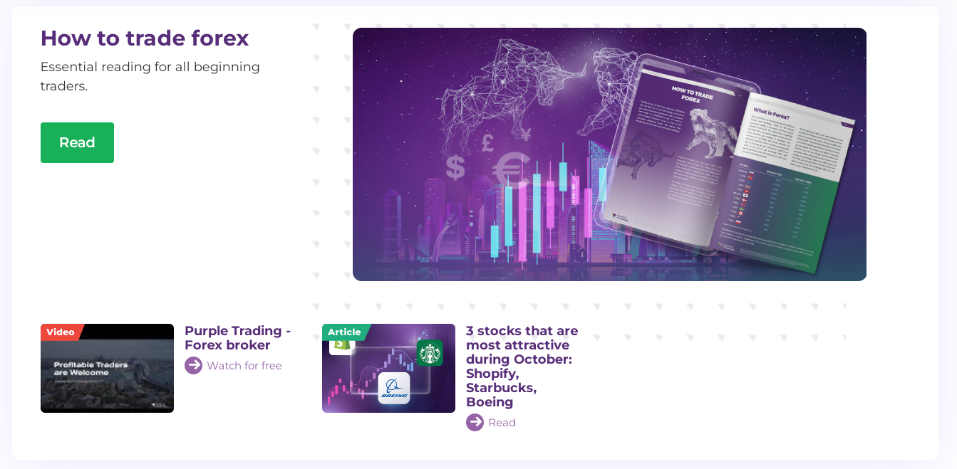 Retraits avec Purple Trading