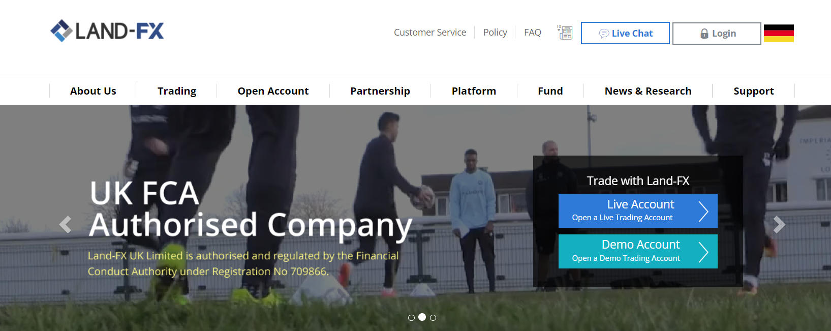 Conditions de trading de Land FX