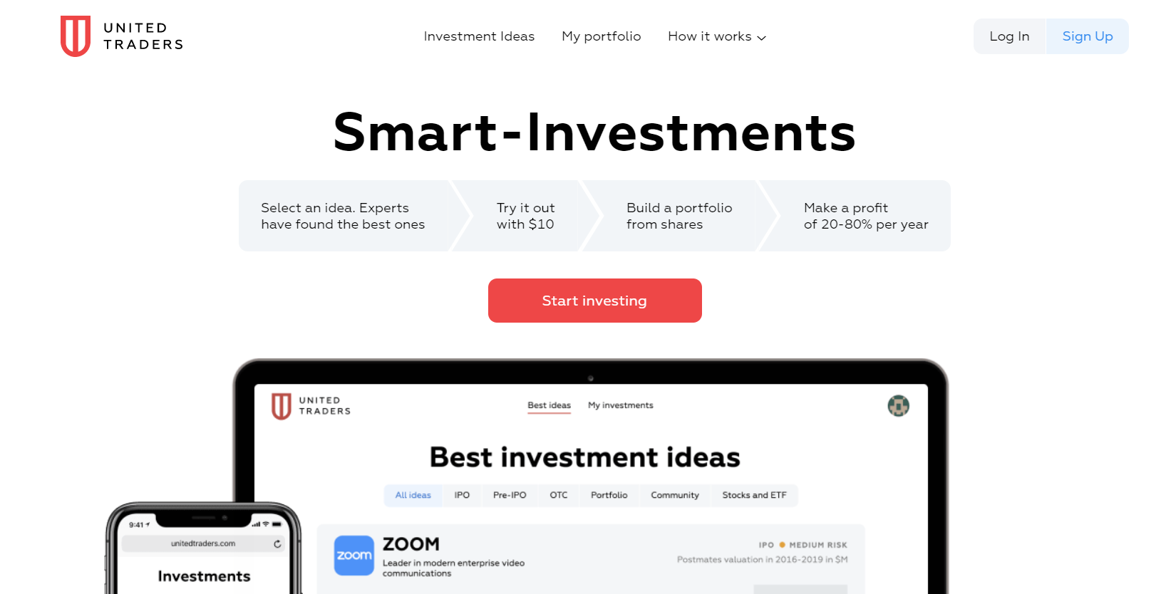 investissements intelligents avec United Traders