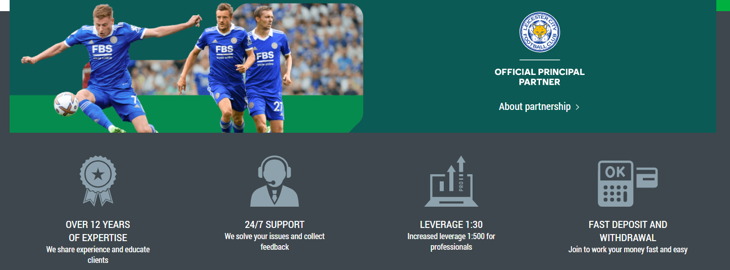 Caractéristiques du courtier FBS