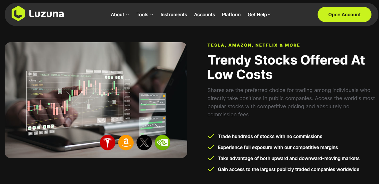 Négocier des actions luzuna-com