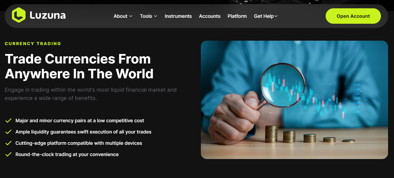 trading de devises luzuna